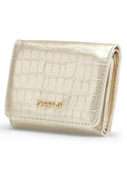 Puccini Portfel w kolorze złotym - 12 x 10 x 3 cm rozmiar: onesize. Żółte portfele Puccini, bez wzorów, z materiału. Za 52.99 zł.