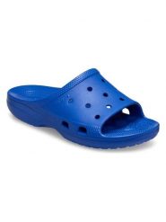 Crocs Klapki "Classic Icon" w kolorze niebieskim rozmiar: 43/44. Niebieskie klapki Crocs, bez wzorów, klasyczne, z otwartym noskiem, bez obcasa, bez zapięcia. Za 60.88 zł.