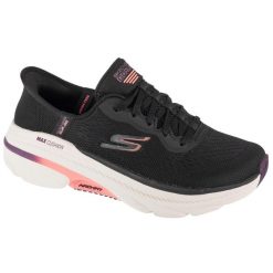 Buty sportowe damskie, Slip-Ins: Max Cushioning Arch Fit 2.0 - Antilles. Czarne buty sportowe lifestyle Skechers, bez wzorów, bez zapięcia, trekkingowe. Za 549.99 zł.