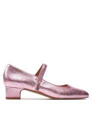 Balagan Baleriny Dora Różowy. Czerwone baleriny BALAGAN, bez wzorów, ze skóry, bez obcasa, bez zapięcia. Za 439.99 zł.