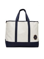 Tommy Hilfiger Torebka Th Summer Tote AM0AM13557 Biały. Białe shopper bag Tommy Hilfiger, bez wzorów, z materiału, bez dodatków. Za 559.99 zł.