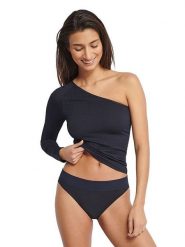 Sloggi Top "Ever Infused" w kolorze czarnym rozmiar: XL. Niebieskie topy Sloggi, xl, bez wzorów, bez kołnierzyka, bez ramiączek. Za 78.66 zł.