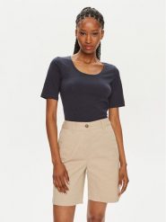 Gant T-Shirt 4203491 Granatowy Slim Fit. Niebieskie t-shirty Gant, m, bez wzorów, z bawełny, bez kołnierzyka, bez ramiączek. Za 129.99 zł.