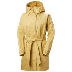 Damska kurtka wodoodporna Helly Hansen Hh Classics Trench. Brązowe kurtki przeciwdeszczowe Helly Hansen, na lato, xl, z aplikacjami, z poliamidu, bez kaptura. Za 667.50 zł.