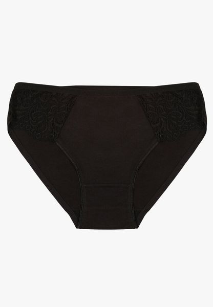 Czarne Gładkie Majtki Figi z Bawełny Venessila. Czarne figi Born2be, bez wzorów, z bawełny. Za 9.99 zł.