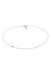 Elli Damski Choker filigranowy Trend z syntetycznym opalem w srebrze próby 925 Sterling Silver Naszyjniki 1 ct. Szare naszyjniki Elli, z materiału, z opalem, srebrne. Za 293.99 zł.