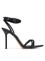 Aldo Sandały Manaelden 14011265 Czarny. Czarne sandały Aldo, bez wzorów, z materiału, bez obcasa, na szpilce, bez zapięcia. Za 419.99 zł.