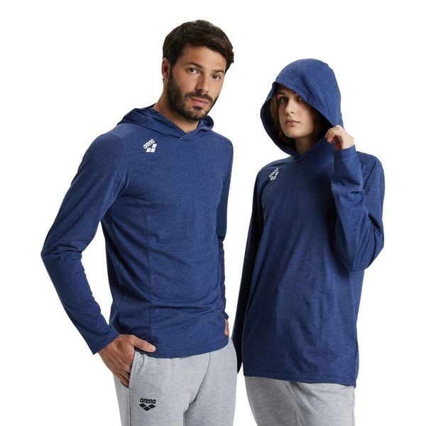 Bluza Arena Team Long Sleeve T-Shirt Panel z kapturem. Niebieskie bluzy Arena, l, bez wzorów, z bawełny, sportowe, bez ramiączek, z kapturem. Za 149.99 zł.