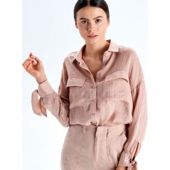 Koszula z kieszeniami - Różowy. Koszule marki Cropp. Za 79.99 zł.