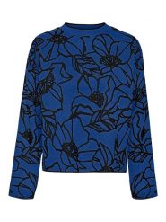 Vero Moda Sweter "New" w kolorze niebieskim rozmiar: L. Niebieskie swetry Vero Moda, l, bez wzorów, ze splotem, bez ramiączek. Za 92.42 zł.