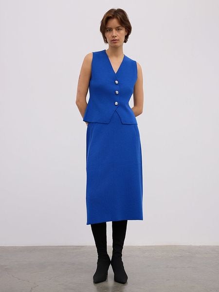 BGN Spódnica w kolorze niebieskim rozmiar: 40. Niebieskie spódnice BGN, na co dzień, bez wzorów, midi, proste. Za 118.28 zł.