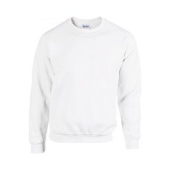 Bluza z okrągłym dekoltem Gildan Heavy Blend. Białe bluzy bez kaptura GILDAN, s, bez wzorów, z bawełny, bez kaptura. Za 65.90 zł.