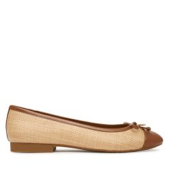 Baleriny MICHAEL Michael Kors. Brązowe baleriny MICHAEL Michael Kors, bez wzorów, bez obcasa, bez zapięcia. Za 569.99 zł.