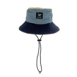 Wodoodorny kapelusz trekkingowy – składany (Granatowy/Beżowy). Czerwone kapelusze SURF MONKEY, bez wzorów. Za 139.95 zł.