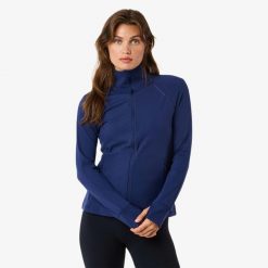 Kurtka treningowa trening damska Swedemount Move Full Zip Jacket szybkoschnąca. Niebieskie kurtki do biegania SWEDEMOUNT, xl, bez wzorów, z materiału, bez kaptura, do biegania. Za 147.00 zł.
