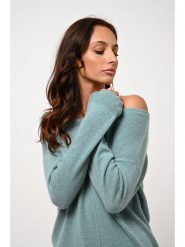 AUTHENTIC CASHMERE Kaszmirowy sweter "Faraut" w kolorze miętowym rozmiar: L. Niebieskie swetry AUTHENTIC CASHMERE, l, bez wzorów, z kaszmiru, bez ramiączek. Za 339.37 zł.