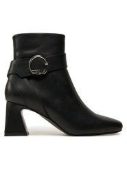 KARL LAGERFELD Botki KL31444 Czarny. Czarne botki KARL LAGERFELD, bez wzorów, ze skóry, bez obcasa, na słupku, bez zapięcia. Za 519.99 zł.