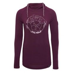Damski jersey z długim rękawem Silvini Merate. Czerwone bielizna termoaktywna damska Silvini, bez wzorów, z jersey, bez ramiączek. Za 543.00 zł.