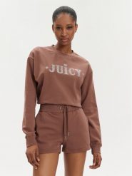 Juicy Couture Bluza Cristabelle Rodeo JCBAS223824 Brązowy Regular Fit. Brązowe bluzy Juicy Couture, l, bez wzorów, z bawełny, bez kaptura. Za 169.99 zł.