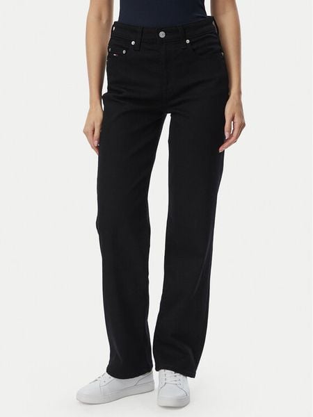 Tommy Jeans Jeansy DW0DW21978 Czarny Slim Fit. Czarne jeansy Tommy Jeans, bez wzorów, z bawełny. Za 409.99 zł.