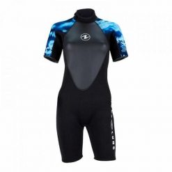 Damskie spodenki neoprenowe HYDROFLEX SHORTY 3 mm. Czarne kombinezony AQUALUNG, s, bez wzorów, z neoprenu, eleganckie, bez kołnierzyka, bez ramiączek, długie. Za 809.58 zł.