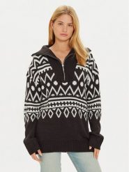 Brave Soul Sweter LK-230NAVHO Czarny Regular Fit. Czarne swetry Brave Soul, s, bez wzorów, z syntetyku, bez ramiączek. Za 79.99 zł.
