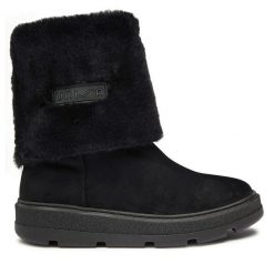 Botki Unisa. Czarne botki Unisa, bez wzorów, bez obcasa, na płaskiej podeszwie, bez zapięcia. Za 379.99 zł.