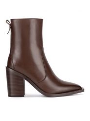 Gino Rossi Botki WGA3323-1Z Brązowy. Brązowe botki Gino Rossi, bez wzorów, bez obcasa, na słupku, bez zapięcia. Za 335.99 zł.