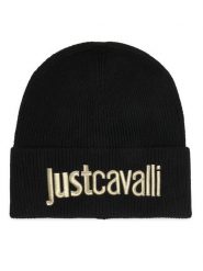 Just Cavalli Czapka 81QAZK01 ZG239 Czarny. Czarne czapki zimowe Just Cavalli, bez wzorów, z poliesteru. Za 344.99 zł.