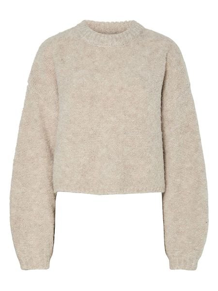 Pieces Sweter w kolorze beżowym rozmiar: XS. Brązowe swetry Pieces, xs, bez wzorów, bez ramiączek. Za 149.66 zł.