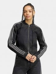 Adidas Kurtka dżinsowa w kolorze czarnym rozmiar: XL. Czarne kurtki adidas, xl, bez wzorów, bez kaptura. Za 209.95 zł.