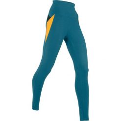 Legginsy sportowe, długie LEVEL1 bonprix niebieskozielono-miodowy. Legginsy marki Nike. Za 79.99 zł.