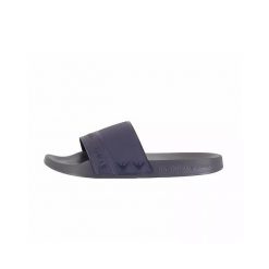 Klapki EA7 Emporio ArmaniWater Sports Tape. Niebieskie klapki EA7, bez wzorów, z materiału, eleganckie, bez obcasa, bez zapięcia. Za 159.99 zł.