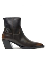 Vagabond Shoemakers Kowbojki Alina 5621-018-33 Brązowy. Brązowe botki Vagabond Shoemakers, bez wzorów, ze skóry, bez obcasa, na słupku, bez zapięcia. Za 429.99 zł.
