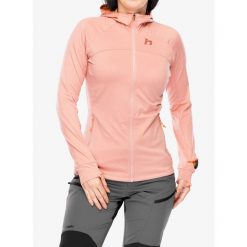 Bluza z kapturem damska Hannah Eli Hoody. Czerwone bluzy Hannah, l, bez wzorów, sportowe, bez ramiączek, z kapturem. Za 209.99 zł.