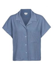 Herrlicher Bluzka "Elison" w kolorze niebieskim rozmiar: M. Niebieskie bluzki Herrlicher, m, bez wzorów, z bawełny, bez kołnierzyka, bez ramiączek. Za 126.99 zł.