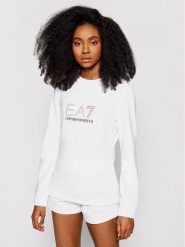 EA7 Emporio Armani Bluza 8NTM45 TJ9RZ 1100 Biały Regular Fit. Białe bluzy EA7 Emporio Armani, xs, bez wzorów, z syntetyku, bez kaptura. Za 529.99 zł.