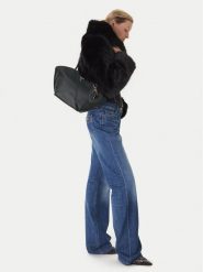 Guess Torebka Bolena HWZG92 07090 Czarny. Czarne torebki klasyczne Guess, z aplikacjami, ze skóry, bez dodatków. Za 349.99 zł.