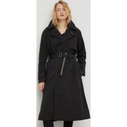 G-Star Raw płaszcz damski kolor czarny przejściowy dwurzędowy. Czarne płaszcze G-Star Raw, l, bez wzorów, klasyczne, bez kaptura. Za 1,159.90 zł.
