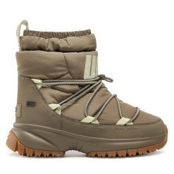 Śniegowce Ugg. Zielone śniegowce UGG, bez wzorów, bez zapięcia. Za 849.99 zł.