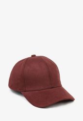 Bordowa Klasyczna Czapka z Daszkiem Tusira. Czerwone czapki z daszkiem Born2be, bez wzorów, z jeansu, klasyczne. Za 39.99 zł.