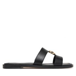 Klapki MICHAEL Michael Kors. Czarne klapki MICHAEL Michael Kors, bez wzorów, bez obcasa, bez zapięcia. Za 529.99 zł.