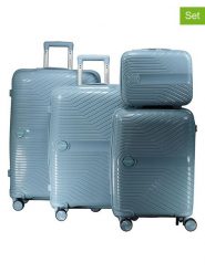 Geographical Norway 4-częściowy zestaw "Sarovel" w kolorze błękitnym rozmiar: onesize. Niebieskie walizki Geographical Norway. Za 448.99 zł.