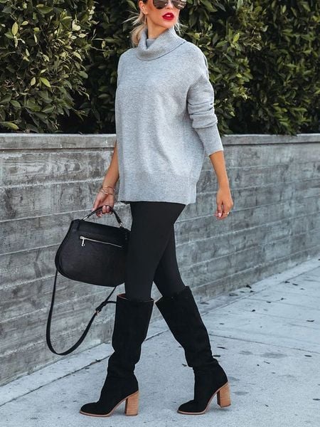 Milan Kiss Golf w kolorze szarym rozmiar: S. Szare swetry Milan Kiss, s, bez wzorów, bez ramiączek. Za 87.61 zł.