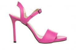 Sandały Bayla-159 4561 071-P Róż Lico 159128, Skóra naturalna - 39. Czerwone sandały Bayla, bez wzorów, z materiału, bez obcasa, na platformie, bez zapięcia. W wyprzedaży za 179.10 zł.