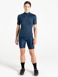 Dare 2b Koszulka kolarska "Pedal To Jersey" w kolorze granatowym rozmiar: 38. Niebieskie t-shirty sportowe Dare 2b, bez wzorów, z jersey, bez ramiączek, rowerowe. Za 88.23 zł.