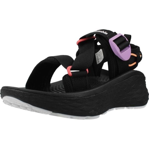 Sandały COLUMBIA KONOS ELEVATE STRAP SAND Czarny. Czarne sandały Columbia, bez wzorów, z tkaniny, bez obcasa, bez zapięcia. Za 299.00 zł.