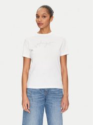 HUGO T-Shirt Damacia 50535491 Biały Regular Fit. Białe t-shirty Hugo, s, bez wzorów, z bawełny, bez kołnierzyka, bez ramiączek. Za 129.99 zł.
