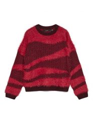 Vero Moda Sweter w kolorze czerwono-bordowym rozmiar: XL. Czerwone swetry Vero Moda, xl, bez wzorów, bez ramiączek. Za 113.99 zł.