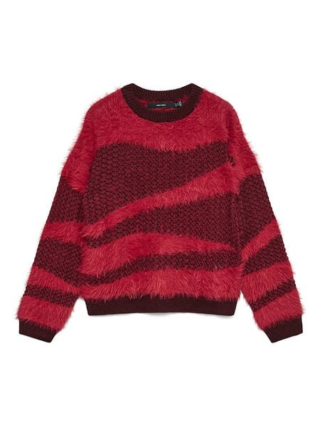 Vero Moda Sweter w kolorze czerwono-bordowym rozmiar: XL. Czerwone swetry Vero Moda, xl, bez wzorów, bez ramiączek. Za 100.28 zł.